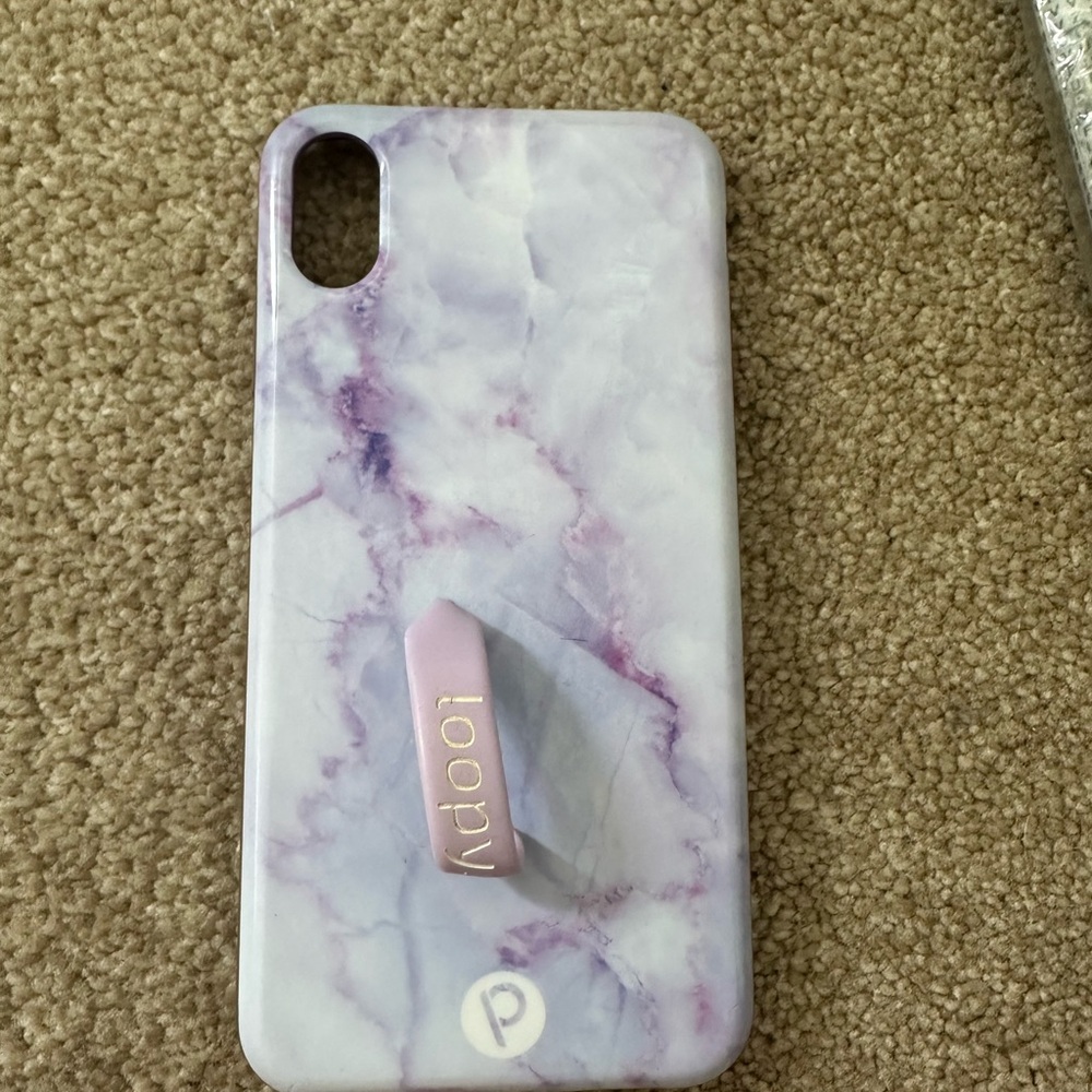 Loopy Case Purple Swirl iPhone Case with Grip
